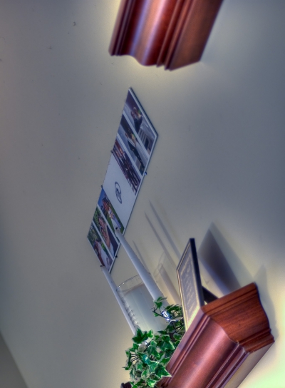 HDR image of crown moulding ledges on our wall HDR image of crown moulding ledges on our wall