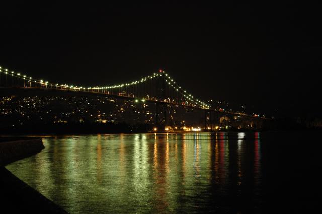 First shot of the Lion's Gate Bridge