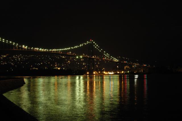 First shot of the Lion's Gate Bridge