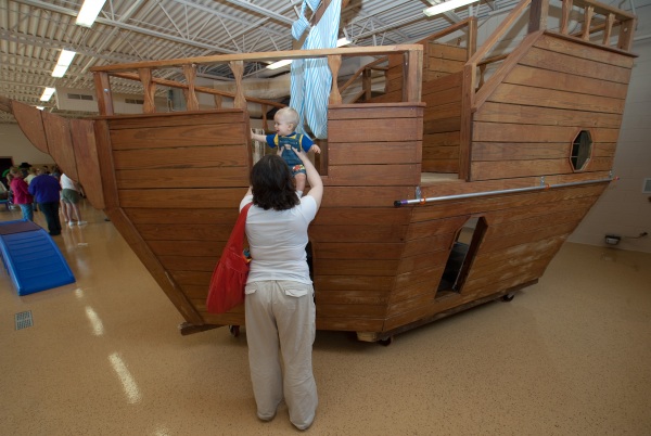 Kai hanging on the 'S.S. Black Paw'